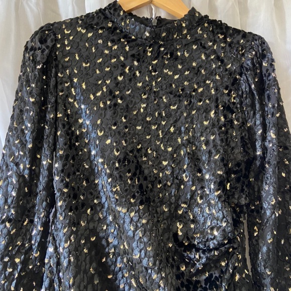 A.L.C. • Jane Metallic Velvet Burnout Mini Dress - Picture 9 of 16